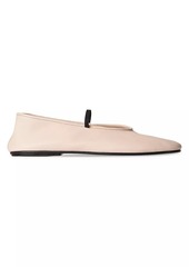 The Row Leather Ballet Flats