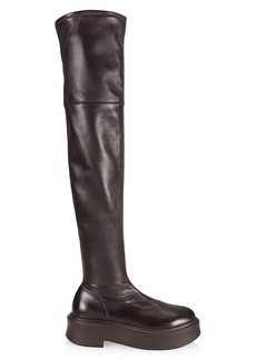 The Row Leather Thigh-High Boots