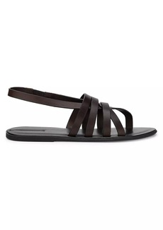 The Row Line Strappy Leather Sandals
