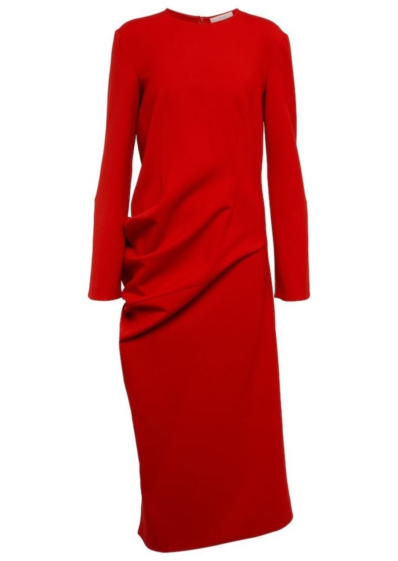 The Row Lucienne wool-blend midi dress