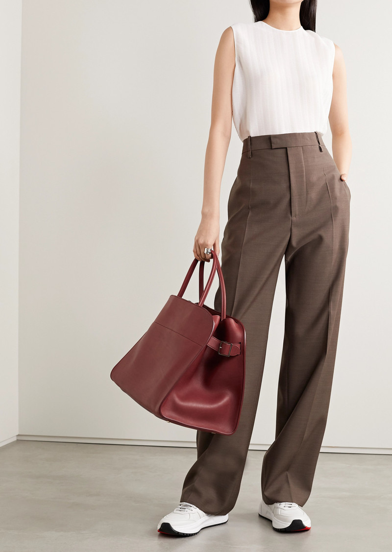 Margaux 17 buckled leather tote