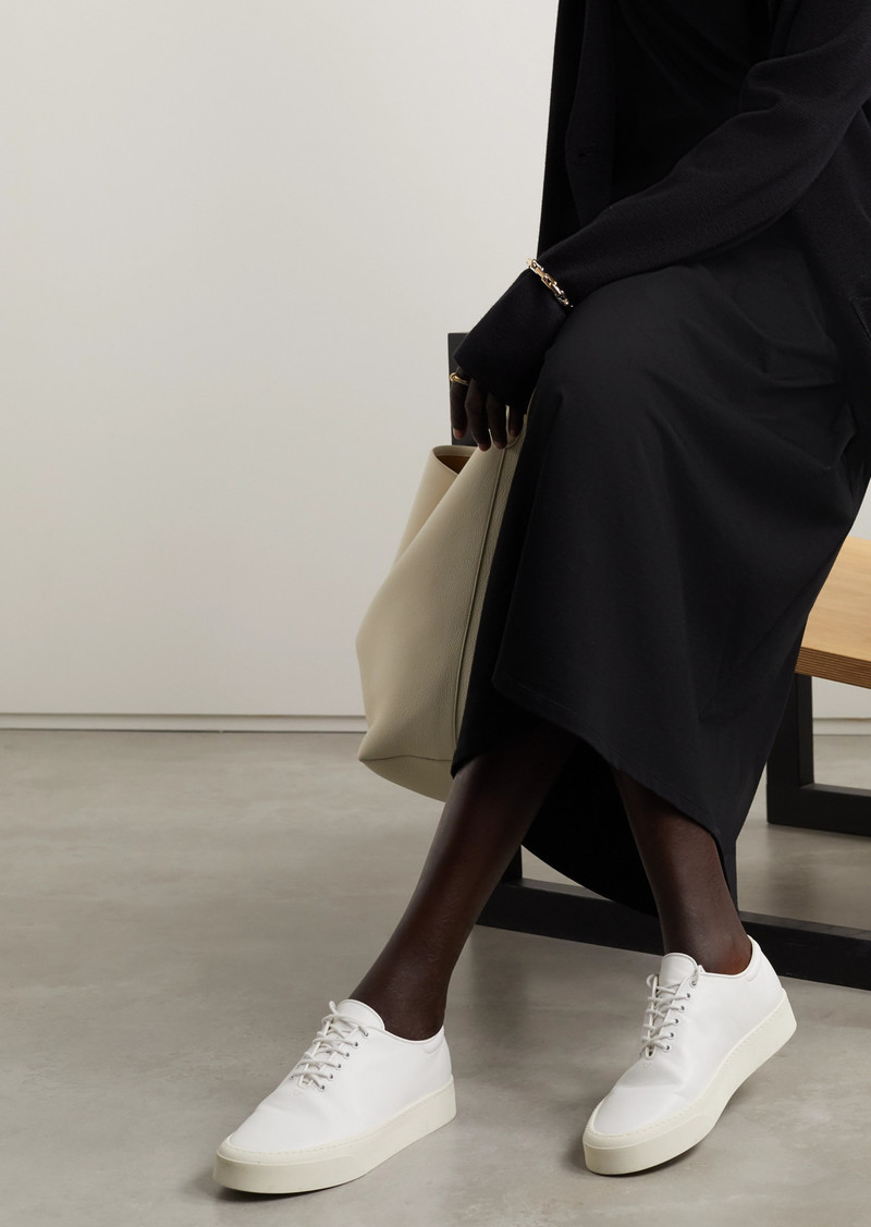 the row marie h leather sneakers