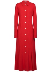 The Row Myra Silk Long Shirt Dress