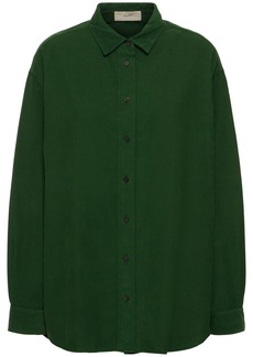 The Row Penna Velvet Shirt