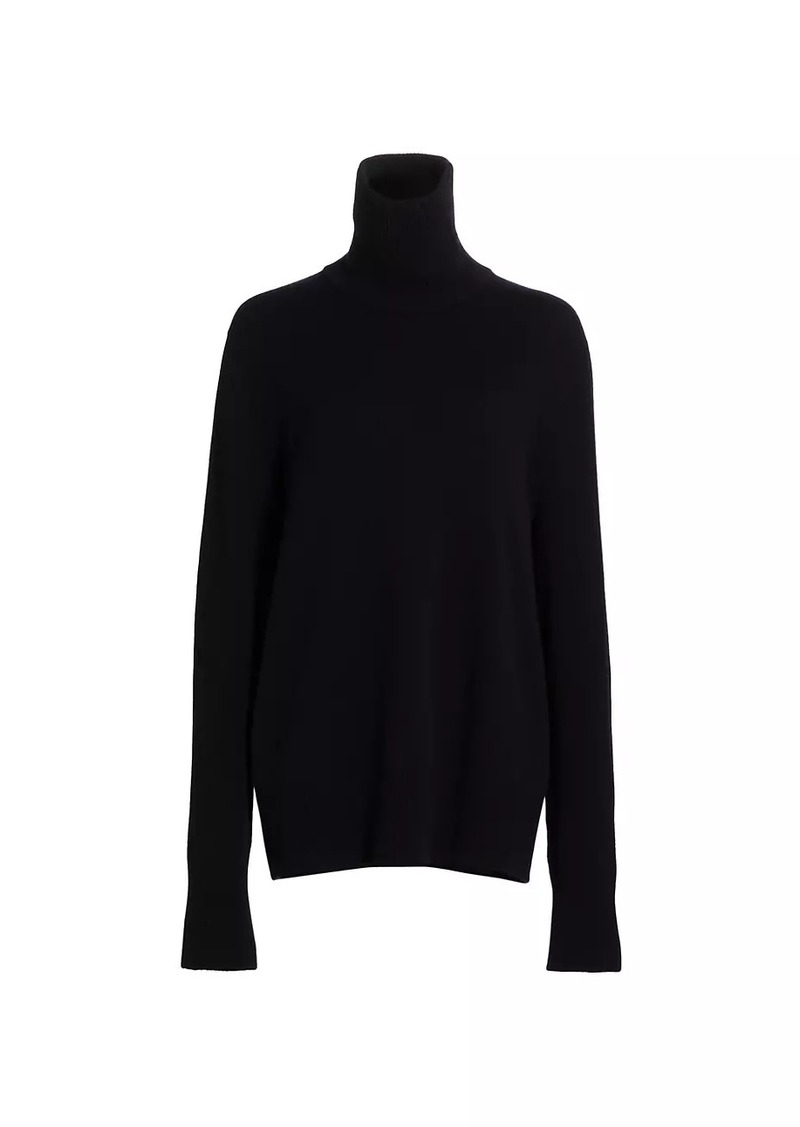 The Row Stepny Wool & Cashmere Turtleneck Top