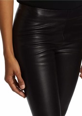 The Row Stretch Leather Moto Leggings