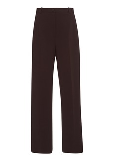 The Row - Acker Wool-Blend Straight-Leg Pants - Brown - US 4 - Moda Operandi