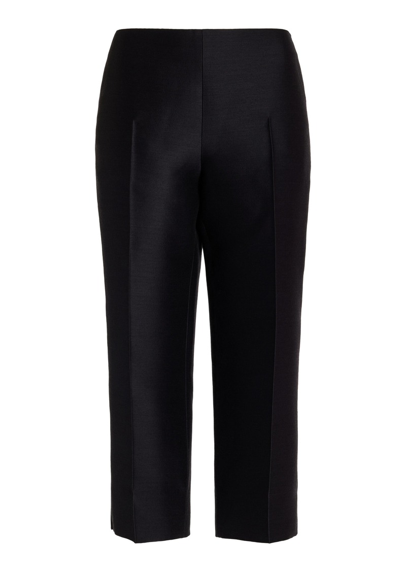 The Row - Adelie Wool And Silk-Blend Pants - Black - US 6 - Moda Operandi