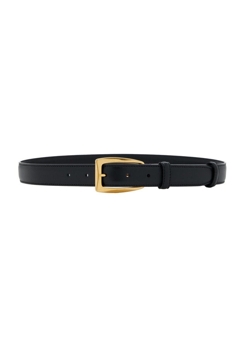 The Row - Arco Leather Belt - Black - S - Moda Operandi