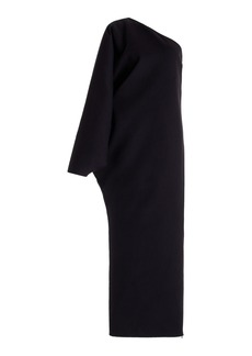 The Row - Asymmetric Cashmere Maxi Dress - Black - US 0 - Moda Operandi