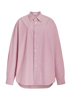 The Row - Attica Cotton Shirt - Red - XL - Moda Operandi