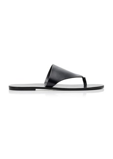 The Row - Avery Leather Thong Sandals - Black - IT 36 - Moda Operandi