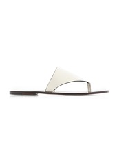 The Row - Avery Leather Thong Sandals - White - IT 35 - Moda Operandi