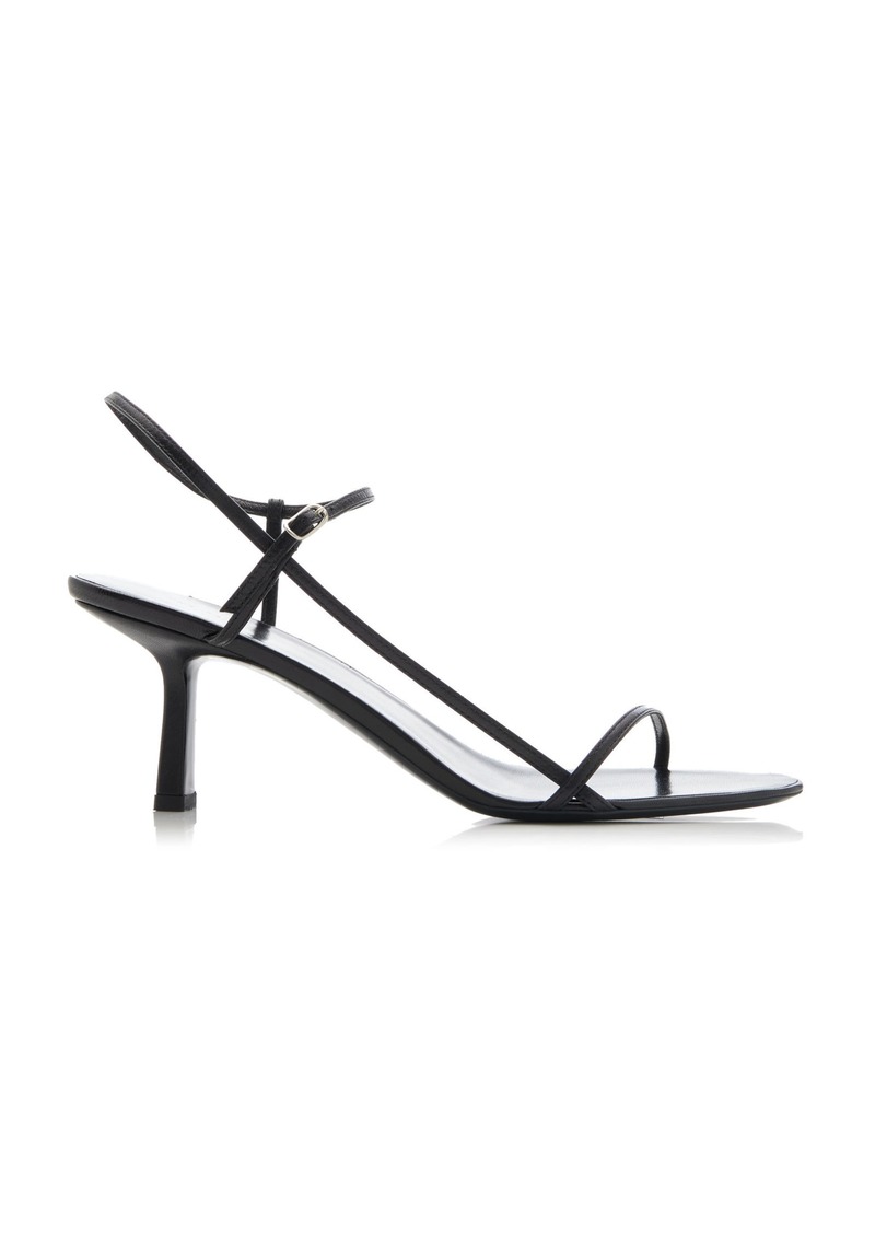 The Row - Bare Leather Sandals - Black - IT 41 - Moda Operandi