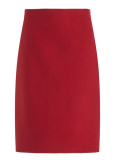 The Row - Bart Cashmere Midi Skirt - Red - US 6 - Moda Operandi