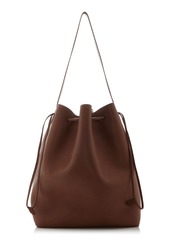The Row - Belvedere Drawstring Leather Tote Bag - Brown - OS - Moda Operandi