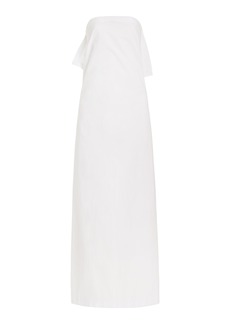 The Row - Bernette Strapless Cotton Maxi Dress - White - US 2 - Moda Operandi