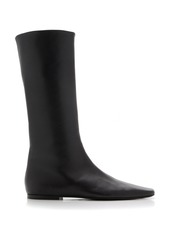 The Row - Bette Leather Boots - Brown - IT 37 - Moda Operandi