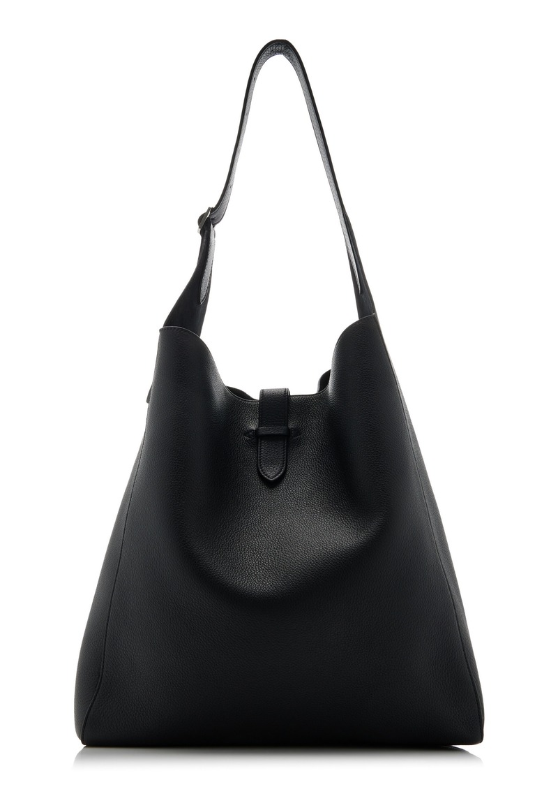 The Row - Blake Leather Hobo Bag - Black - OS - Moda Operandi