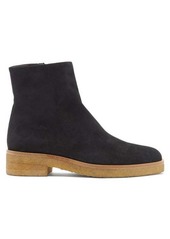 The Row - Boris Suede Ankle Boots - Womens - Black