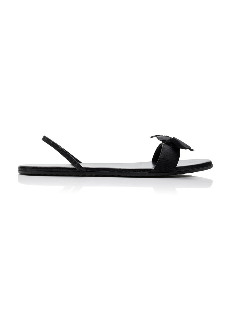 The Row - Bow-Detailed Grosgrain Sandals - Black - IT 41 - Moda Operandi
