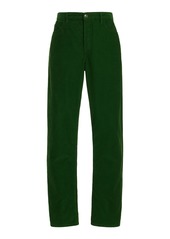 The Row - Carlind Cotton Corduroy Straight-Leg Pants - Green - US 8 - Moda Operandi