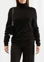 The Row - Carlus Longline-cuff Wool Roll-neck Sweater - Womens - Black