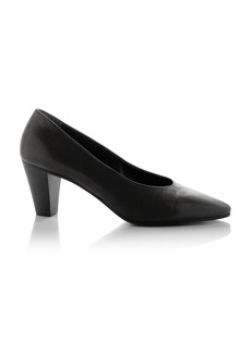 The Row - Charlotte Leather Pumps - Black - IT 36 - Moda Operandi