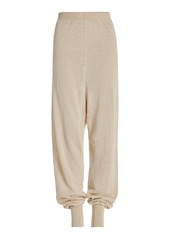 The Row - Dalbero Baggy Linen-Silk Jogger Pants - Ivory - M - Moda Operandi