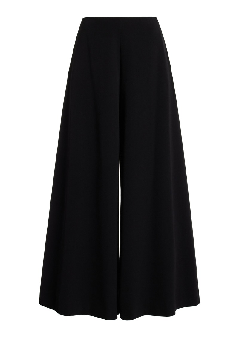 The Row - Dela High-Rise Wool Wide-Leg Pants - Black - US 10 - Moda Operandi