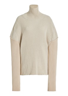 The Row - Dua Knit Cotton-Cashmere Top - Neutral - S - Moda Operandi