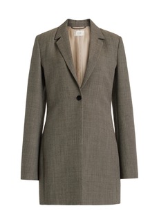 The Row - Enny Long Wool-Blend Single-Breasted Blazer - Grey - US 10 - Moda Operandi