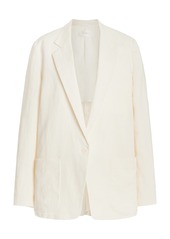 The Row - Enza Linen Single-Breasted Blazer - White - US 6 - Moda Operandi