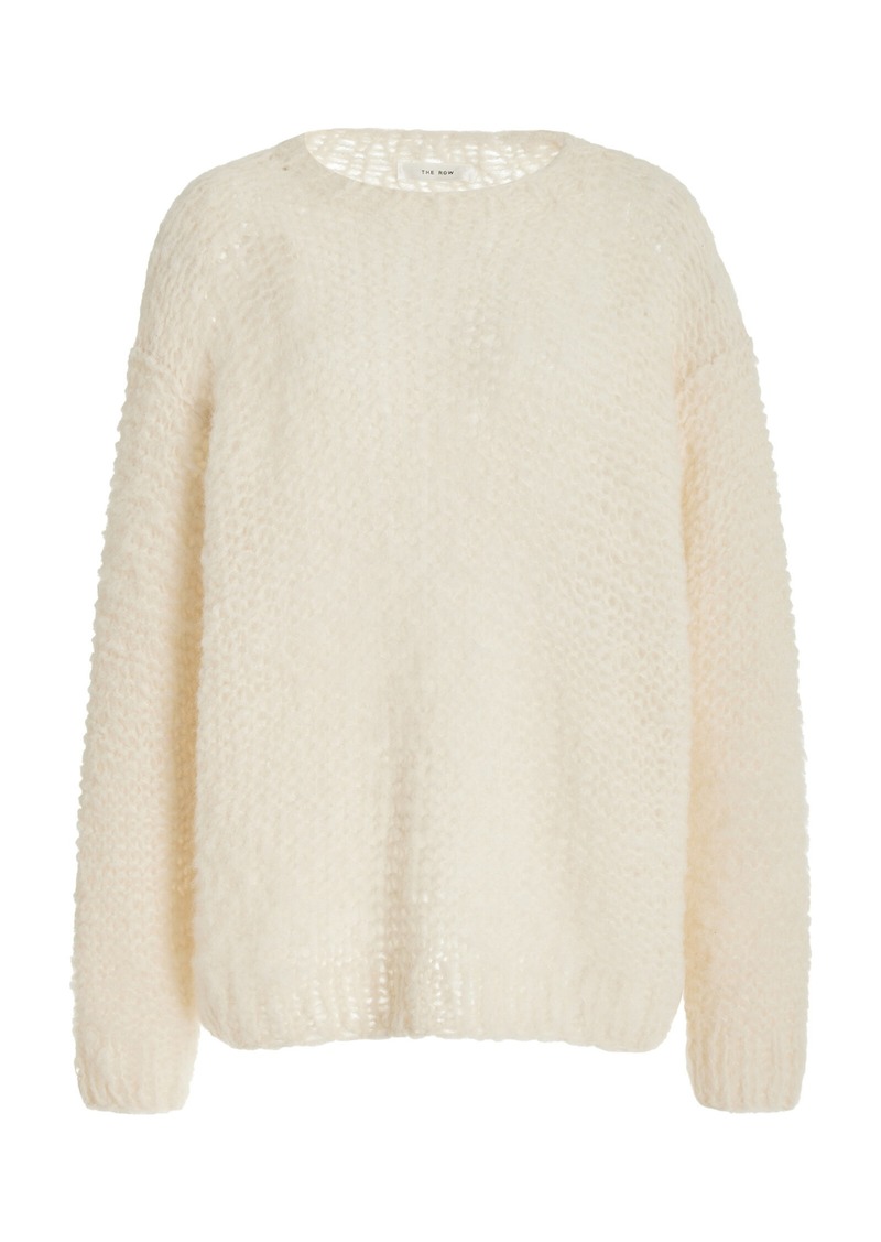 The Row - Eryna Hand-Knit Alpaca-Silk Sweater - Neutral - S - Moda Operandi