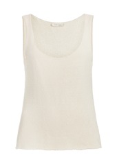 The Row - Favana Knit Silk Tank Top - White - XL - Moda Operandi