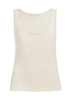 The Row - Favana Knit Silk Tank Top - White - XS - Moda Operandi