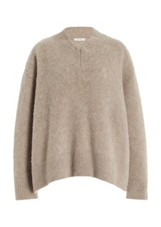 The Row - Fayette Oversized Brushed-Cashmere Sweater - Neutral - S - Moda Operandi