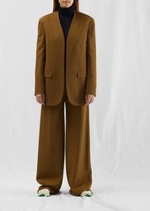 The Row - Fie Wool-blend Twill Suit Jacket - Womens - Khaki
