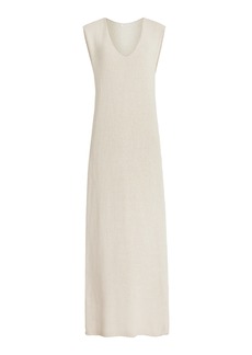 The Row - Folosa Knit Silk Maxi Dress - White - L - Moda Operandi