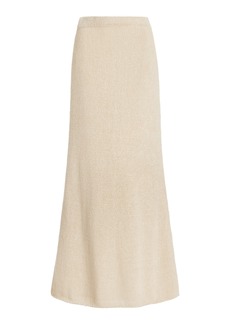 The Row - Fumaia Knit Silk Maxi Skirt - Neutral - M - Moda Operandi