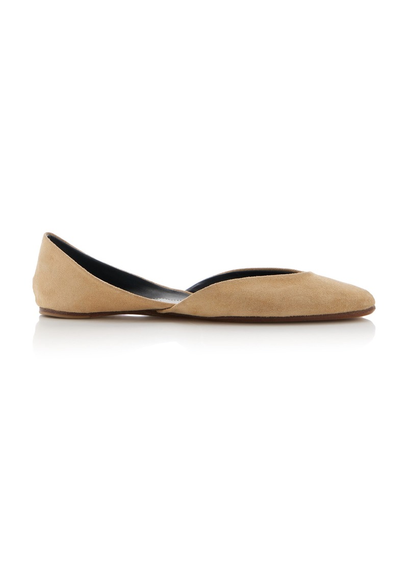 The Row - Gemma Suede Flats - Neutral - IT 41 - Moda Operandi