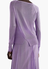 The Row - Giro metallic knitted sweater - Purple - XS