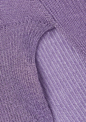 The Row - Giro metallic knitted sweater - Purple - XS