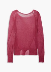 The Row - Giro metallic knitted sweater - Purple - XS