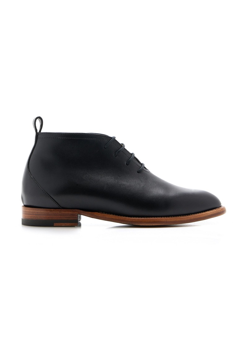 The Row - Grant Leather Boots - Black - IT 36 - Moda Operandi