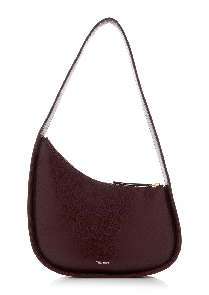 The Row - Half Moon Leather Bag - Burgundy - OS - Moda Operandi