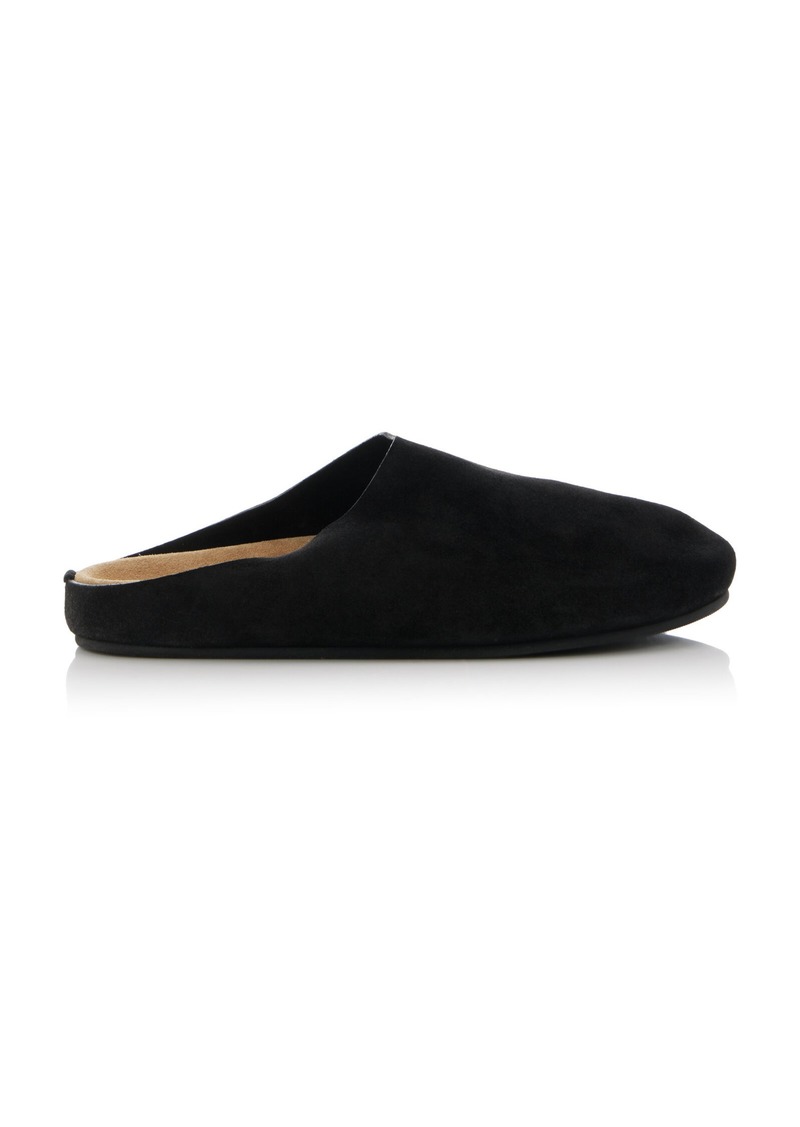 The Row - Hugo Suede Mules - Black - IT 36 - Moda Operandi