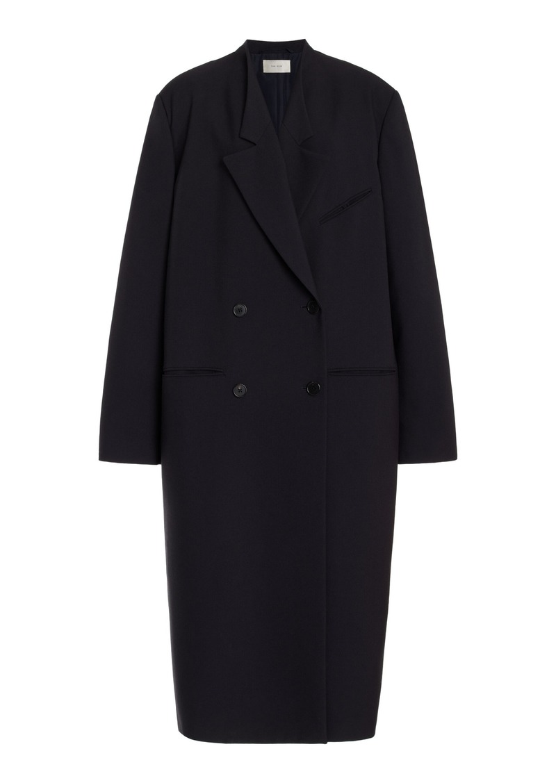 The Row - Indra Oversized Wool Coat - Black - S - Moda Operandi