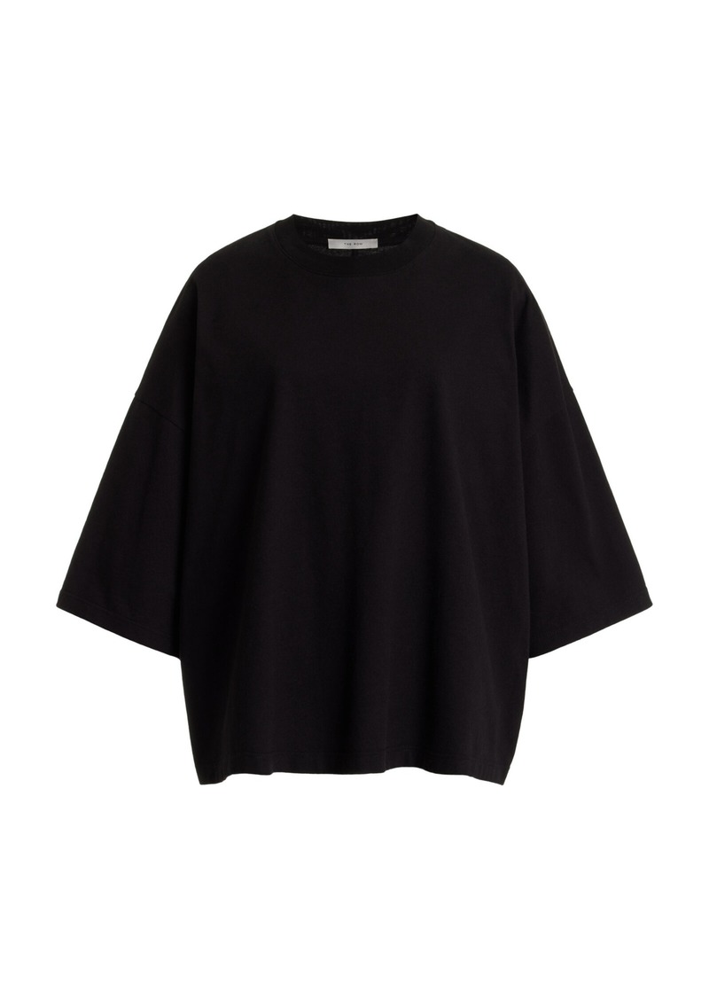 The Row - Issi Oversized Cotton T-Shirt - Black - M - Moda Operandi
