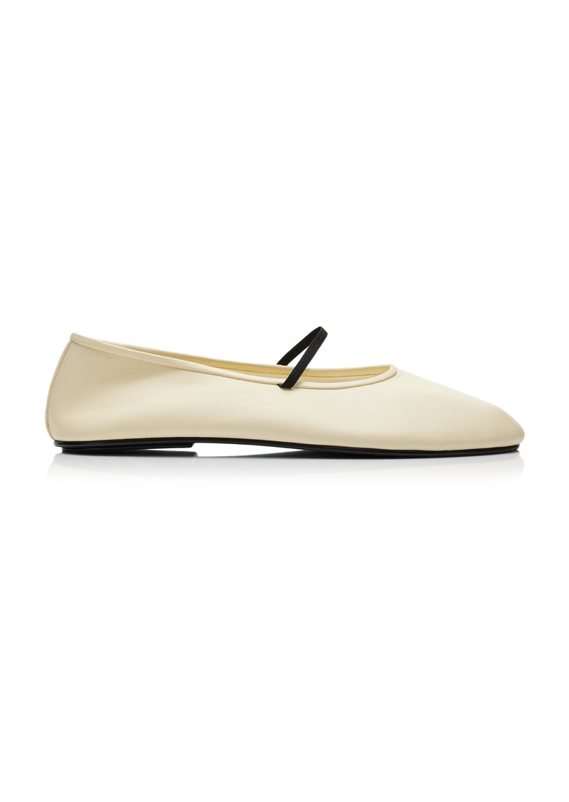 The Row - Leather Ballet Flats - Ivory - IT 36.5 - Moda Operandi